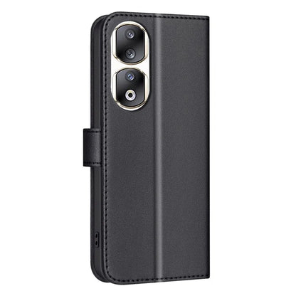 BINFEN COLOR BF34 for Honor 90 Pro Wallet Case Square Grid Leather Stand Cover
