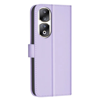 BINFEN COLOR BF34 for Honor 90 Pro Wallet Case Square Grid Leather Stand Cover