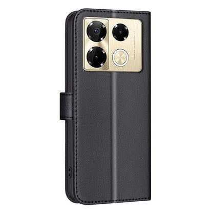 BINFEN COLOR BF34 for Infinix Note 40 Pro 4G / 5G / Note 40 Pro+ Leather Case Square Grid Pattern