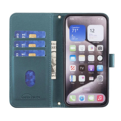 BINFEN COLOR BF34 for Infinix Note 40 Pro 4G / 5G / Note 40 Pro+ Leather Case Square Grid Pattern