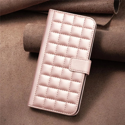 BINFEN COLOR BF34 for Google Pixel 8 Pro Case Leather Phone Cover Square Grid Pattern