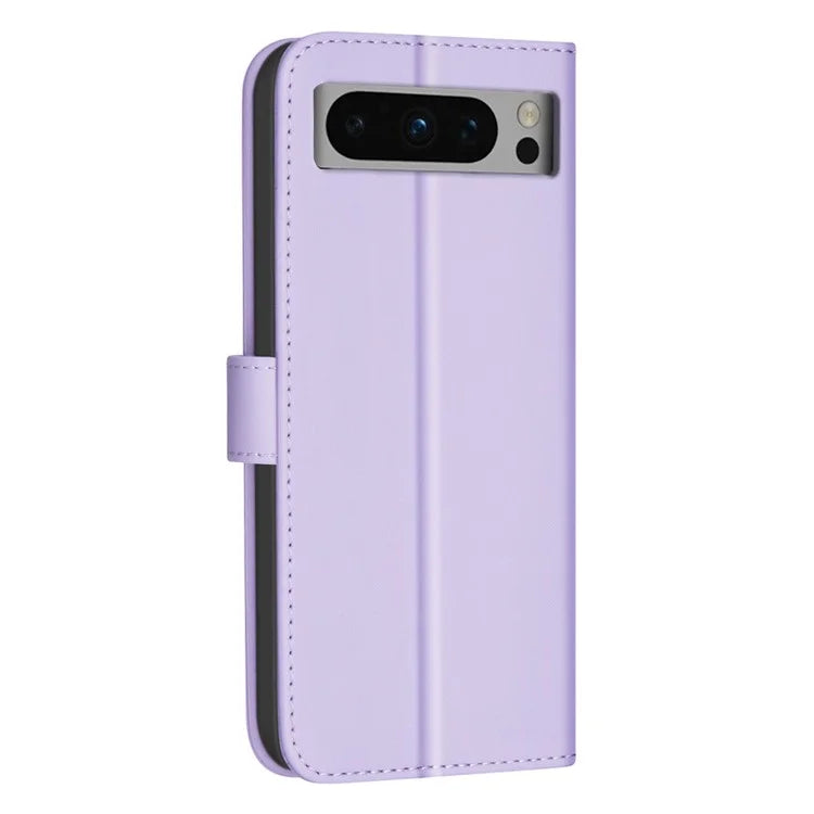 BINFEN COLOR BF34 for Google Pixel 8 Pro Case Leather Phone Cover Square Grid Pattern