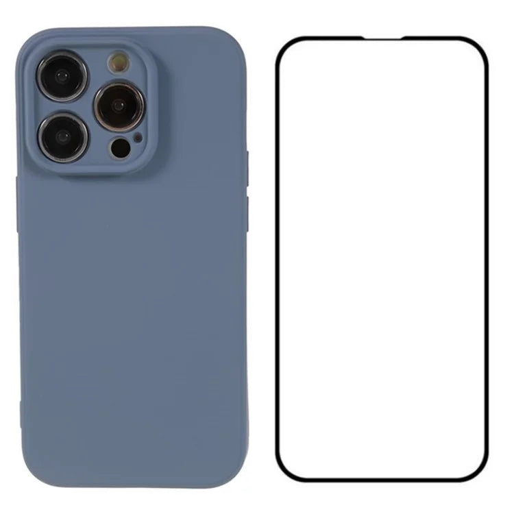 WANLONFENG RB2 Series for iPhone 14 Pro Case with Screen Protector Soft TPU Phone Cover