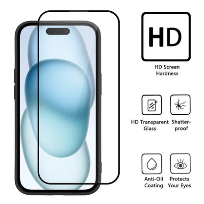 WANLONFENG RB2 Series for iPhone 14 Pro Case with Screen Protector Soft TPU Phone Cover