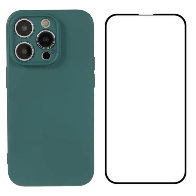 WANLONFENG RB2 Series for iPhone 14 Pro Case with Screen Protector Soft TPU Phone Cover