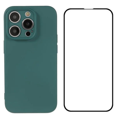WANLONFENG RB2 Series for iPhone 14 Pro Case with Screen Protector Soft TPU Phone Cover