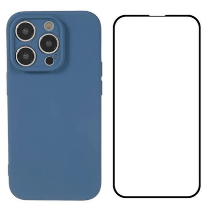 WANLONFENG RB2 Series for iPhone 14 Pro Case with Screen Protector Soft TPU Phone Cover