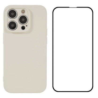 WANLONFENG RB2 Series for iPhone 14 Pro Case with Screen Protector Soft TPU Phone Cover