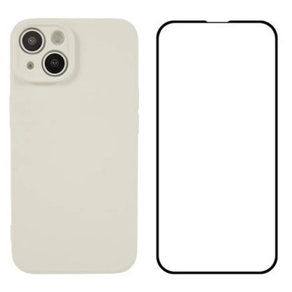 WANLONFENG RB2 Series for iPhone 13 Case TPU Phone Cover with Screen Film (Precise Cutout)