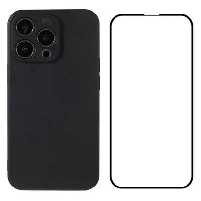 WANLONFENG RB2 Series for iPhone 13 Pro Case Soft TPU Phone Cover with Screen Protector (Precise Cutout)