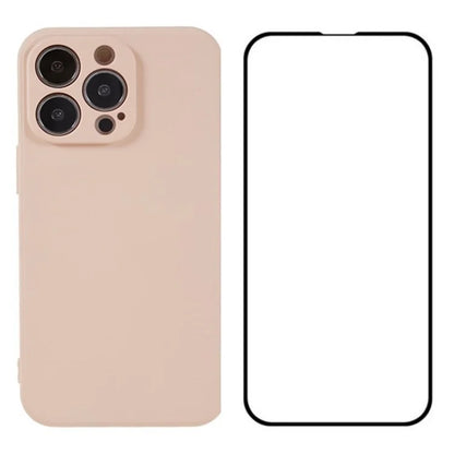 WANLONFENG RB2 Series for iPhone 13 Pro Case Soft TPU Phone Cover with Screen Protector (Precise Cutout)