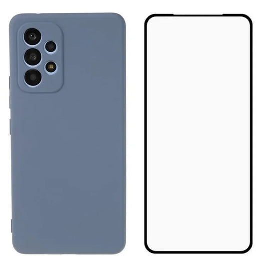 WANLONFENG RB2 Series for Samsung Galaxy A53 5G Case Precise Cutout TPU Phone Cover with Screen Film