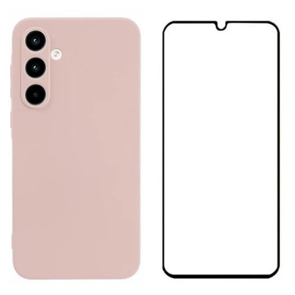 WANLONFENG RB2 Series for Samsung Galaxy A25 5G (Global) (161.0 X 76.5 X 8.3mm) Case Anti-Drop TPU Phone Cover with Screen Film
