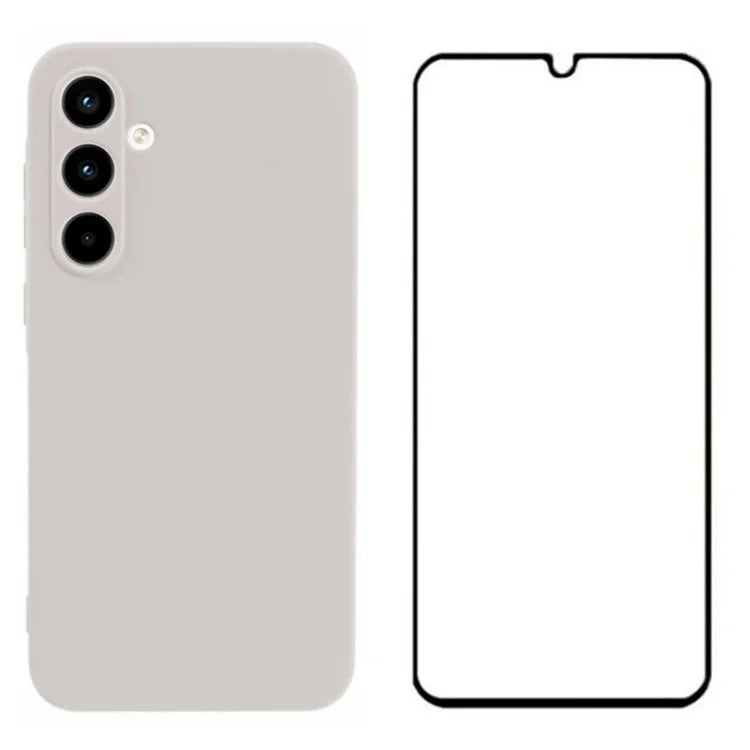 WANLONFENG RB2 Series for Samsung Galaxy A25 5G (Global) (161.0 X 76.5 X 8.3mm) Case Anti-Drop TPU Phone Cover with Screen Film