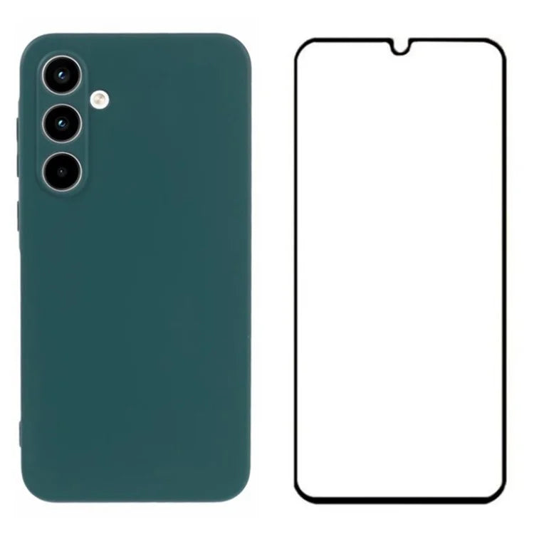 WANLONFENG RB2 Series for Samsung Galaxy A25 5G (Global) (161.0 X 76.5 X 8.3mm) Case Anti-Drop TPU Phone Cover with Screen Film