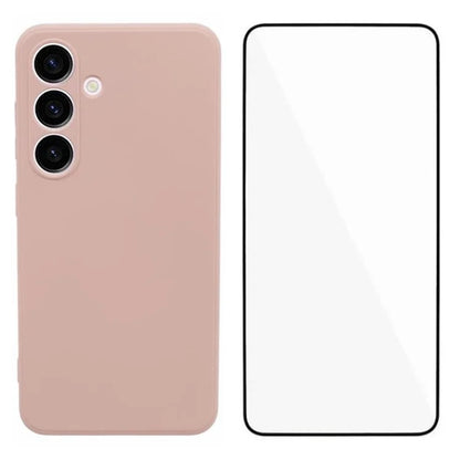 WANLONFENG RB2 Series for Samsung Galaxy S24 Case Precise Cutout TPU Phone Cover with Screen Protector