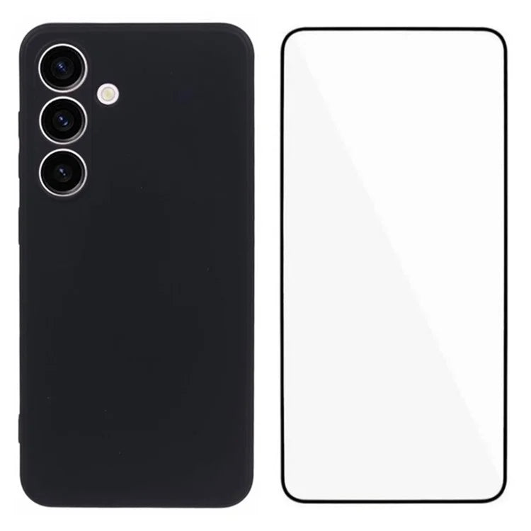 WANLONFENG RB2 Series for Samsung Galaxy S24 Case Precise Cutout TPU Phone Cover with Screen Protector