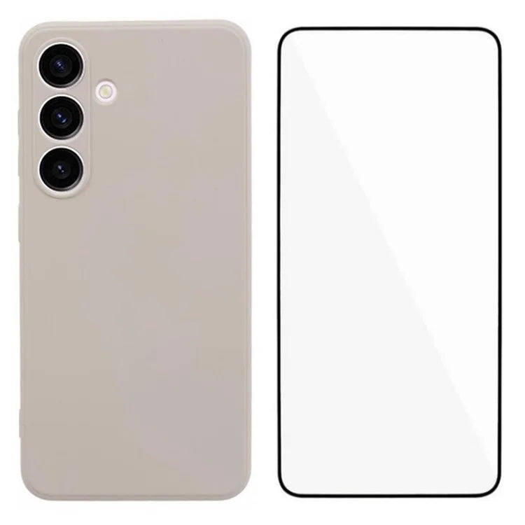 WANLONFENG RB2 Series for Samsung Galaxy S24 Case Precise Cutout TPU Phone Cover with Screen Protector