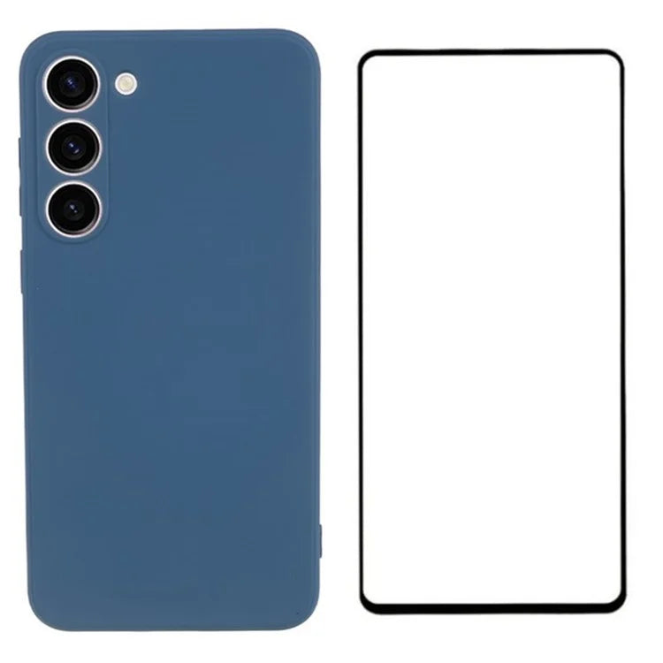 WANLONFENG RB2 Series for Samsung Galaxy S23+ Case Soft TPU Phone Cover with Screen Protector