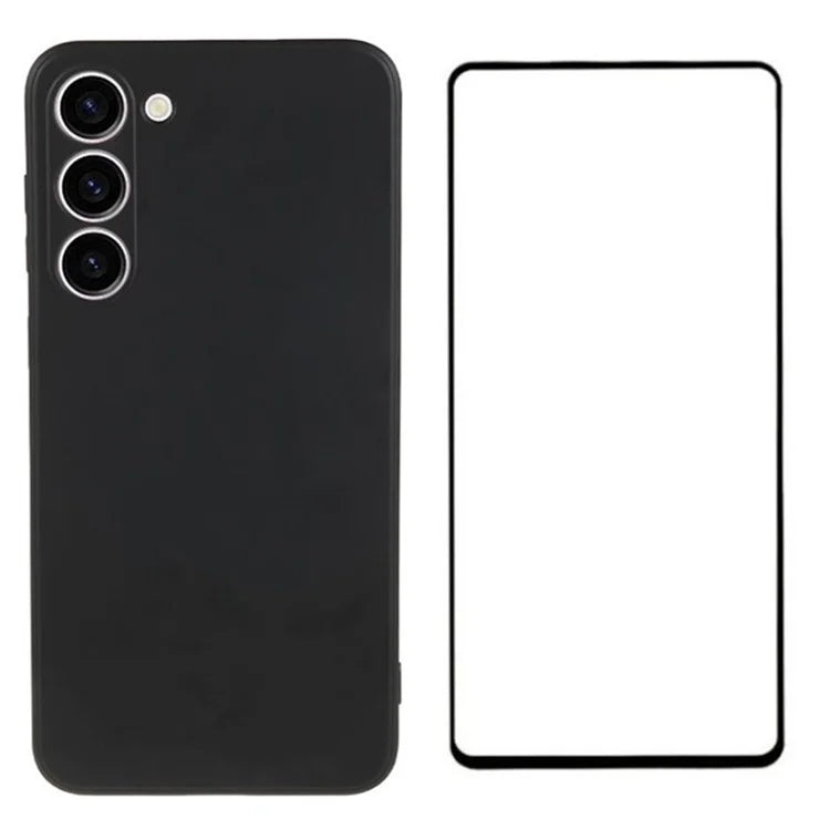WANLONFENG RB2 Series for Samsung Galaxy S23+ Case Soft TPU Phone Cover with Screen Protector