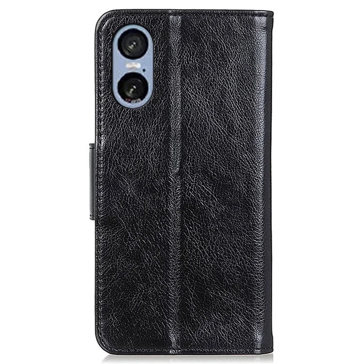 For Sony Xperia 5 VI Case Nappa Texture Split Leather Wallet Phone Cover