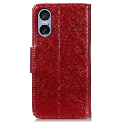 For Sony Xperia 5 VI Case Nappa Texture Split Leather Wallet Phone Cover