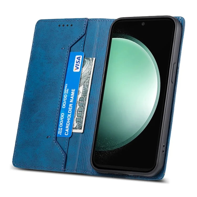 DF-05 For Samsung Galaxy S24 FE Case RFID Blocking PU Leather Phone Cover