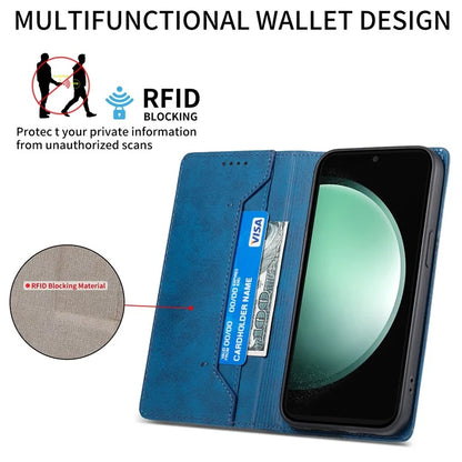 DF-05 For Samsung Galaxy S24 FE Case RFID Blocking PU Leather Phone Cover