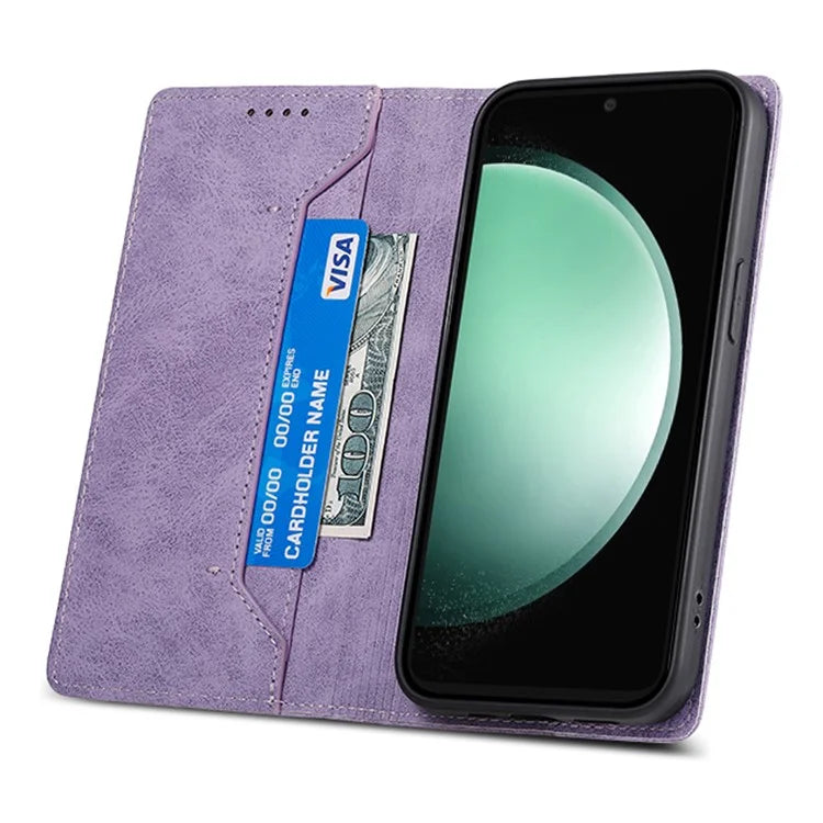 DF-05 For Samsung Galaxy S24 FE Case RFID Blocking PU Leather Phone Cover