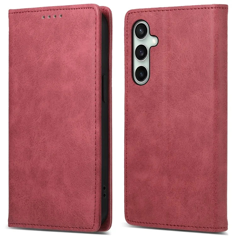 DF-05 For Samsung Galaxy S24 FE Case RFID Blocking PU Leather Phone Cover