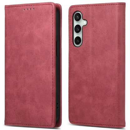 DF-05 For Samsung Galaxy S24 FE Case RFID Blocking PU Leather Phone Cover