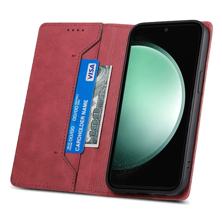 DF-05 For Samsung Galaxy S24 FE Case RFID Blocking PU Leather Phone Cover
