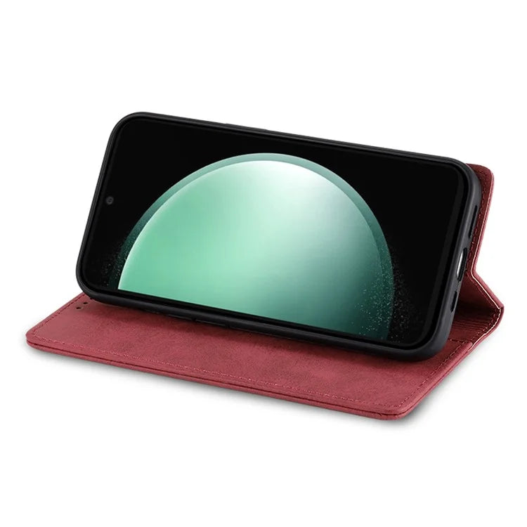DF-05 For Samsung Galaxy S24 FE Case RFID Blocking PU Leather Phone Cover