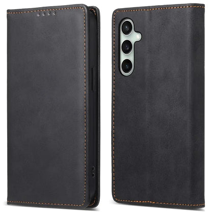 DF-05 For Samsung Galaxy S24 FE Case RFID Blocking PU Leather Phone Cover