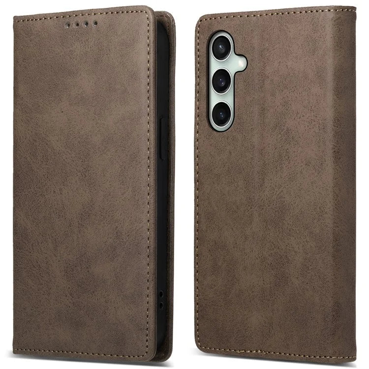 DF-05 For Samsung Galaxy S24 FE Case RFID Blocking PU Leather Phone Cover