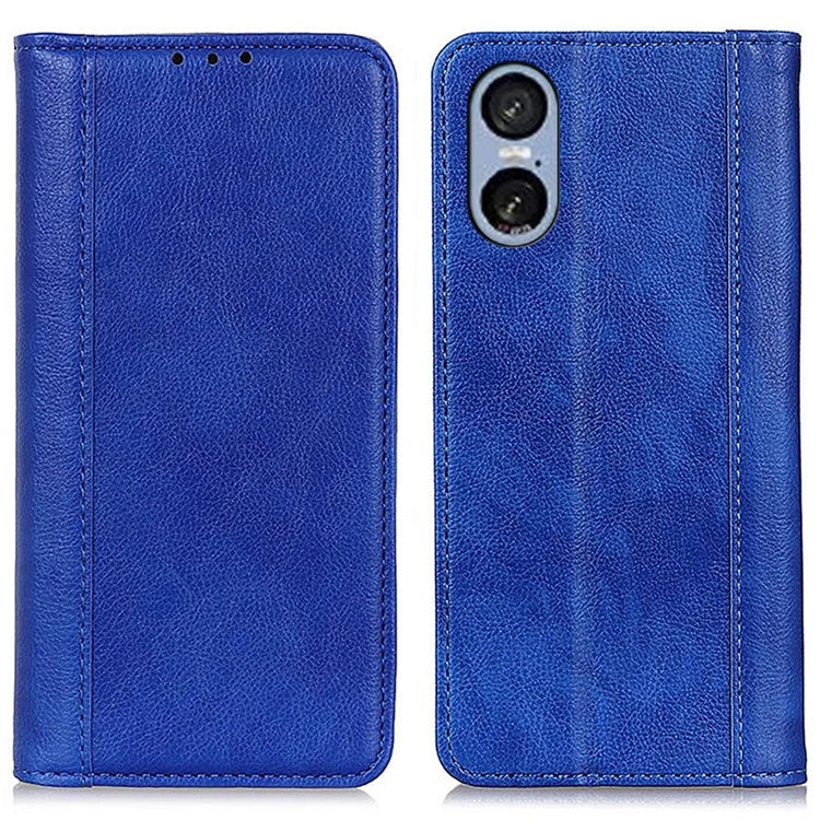 For Sony Xperia 5 VI Wallet Case Split Leather Litchi Texture Phone Cover