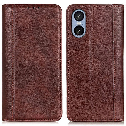 For Sony Xperia 5 VI Wallet Case Split Leather Litchi Texture Phone Cover