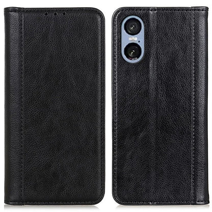 For Sony Xperia 5 VI Wallet Case Split Leather Litchi Texture Phone Cover