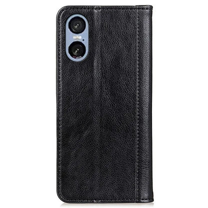For Sony Xperia 5 VI Wallet Case Split Leather Litchi Texture Phone Cover