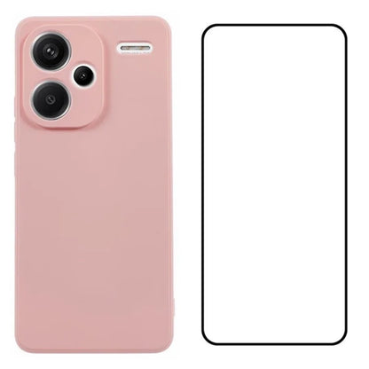 WANLONFENG RB2 Series for Xiaomi Redmi Note 13 Pro+ 5G	Case Precise Cutout TPU Phone Cover with Screen Film