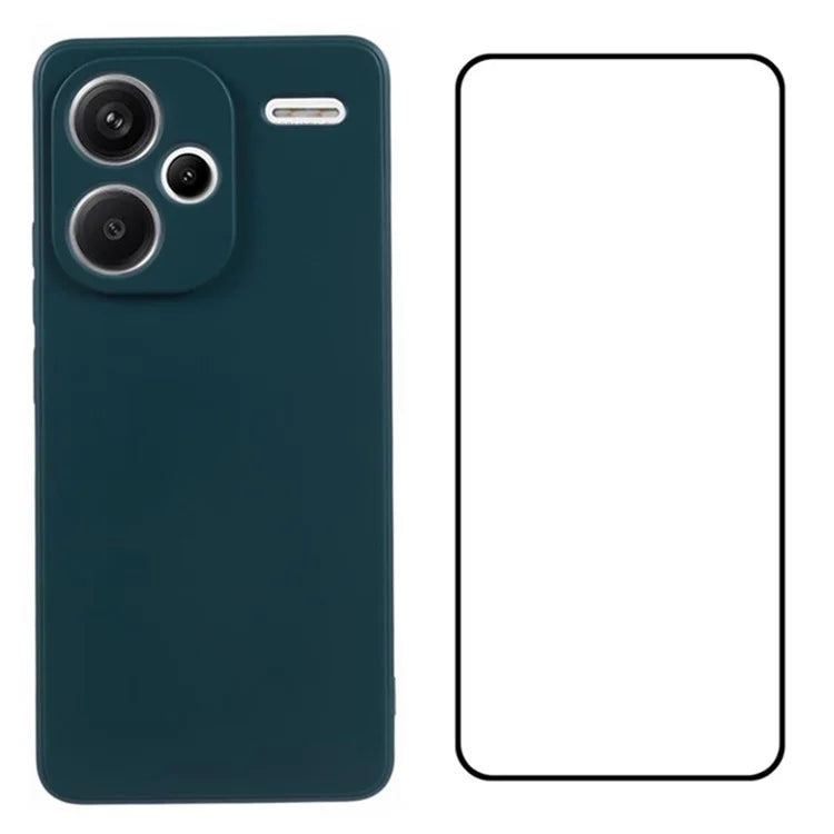 WANLONFENG RB2 Series for Xiaomi Redmi Note 13 Pro+ 5G	Case Precise Cutout TPU Phone Cover with Screen Film