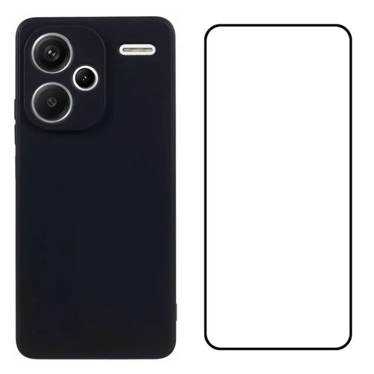 WANLONFENG RB2 Series for Xiaomi Redmi Note 13 Pro+ 5G	Case Precise Cutout TPU Phone Cover with Screen Film