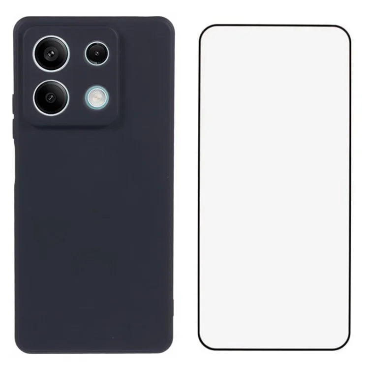WANLONFENG RB2 Series for Xiaomi Redmi Note 13 5G TPU Case Precise Cutout Phone Cover with Screen Film