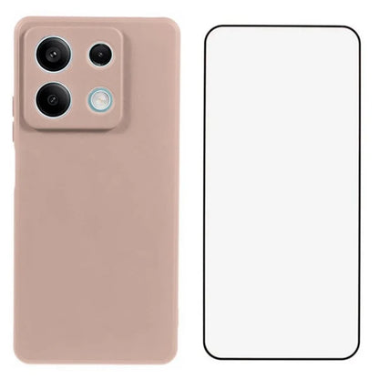 WANLONFENG RB2 Series for Xiaomi Redmi Note 13 Pro 5G Case TPU Phone Cover with Screen Film