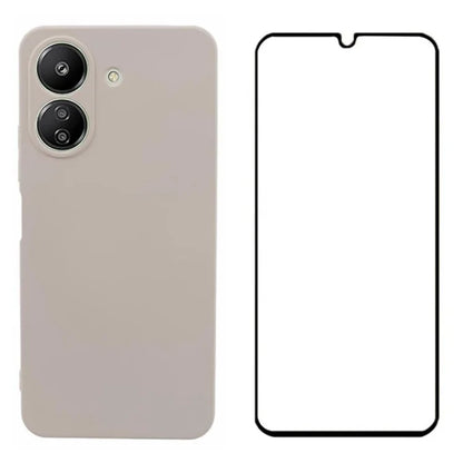 WANLONFENG RB2 Series for Xiaomi Redmi 13C 4G / Poco C65 4G Case Precise Cutout TPU Phone Cover with Screen Film