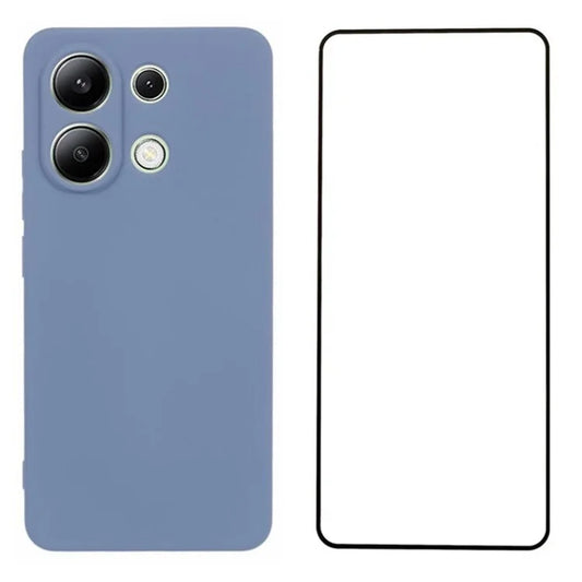 WANLONFENG RB2 Series for Xiaomi Redmi Note 13 4G	Case TPU Phone Cover with Screen Film (Precise Cutout)