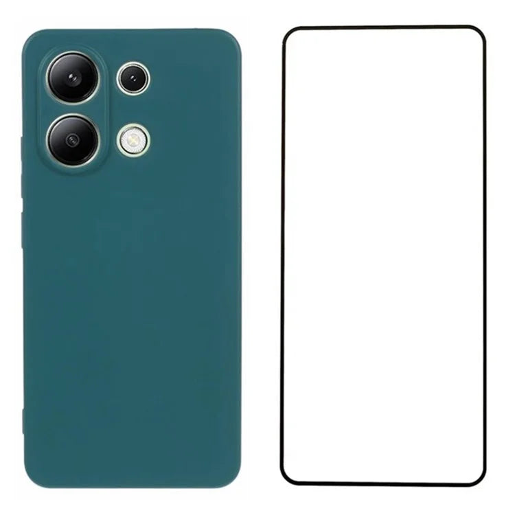 WANLONFENG RB2 Series for Xiaomi Redmi Note 13 4G	Case TPU Phone Cover with Screen Film (Precise Cutout)