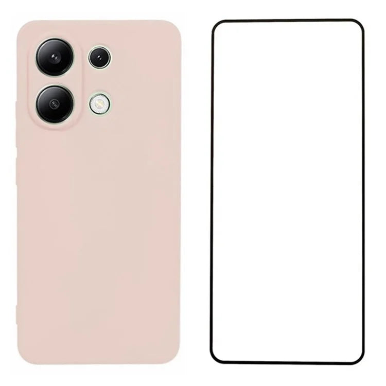 WANLONFENG RB2 Series for Xiaomi Redmi Note 13 4G	Case TPU Phone Cover with Screen Film (Precise Cutout)