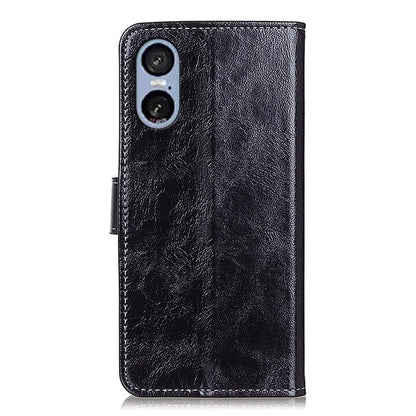 For Sony Xperia 5 VI Case Crazy Horse Texture Leather Phone Wallet Cover