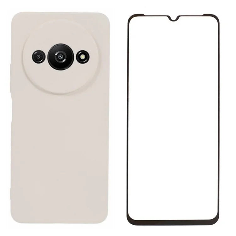 WANLONFENG RB2 Series for Xiaomi Redmi A3 / Poco C61 4G Case with Screen Film TPU Phone Cover